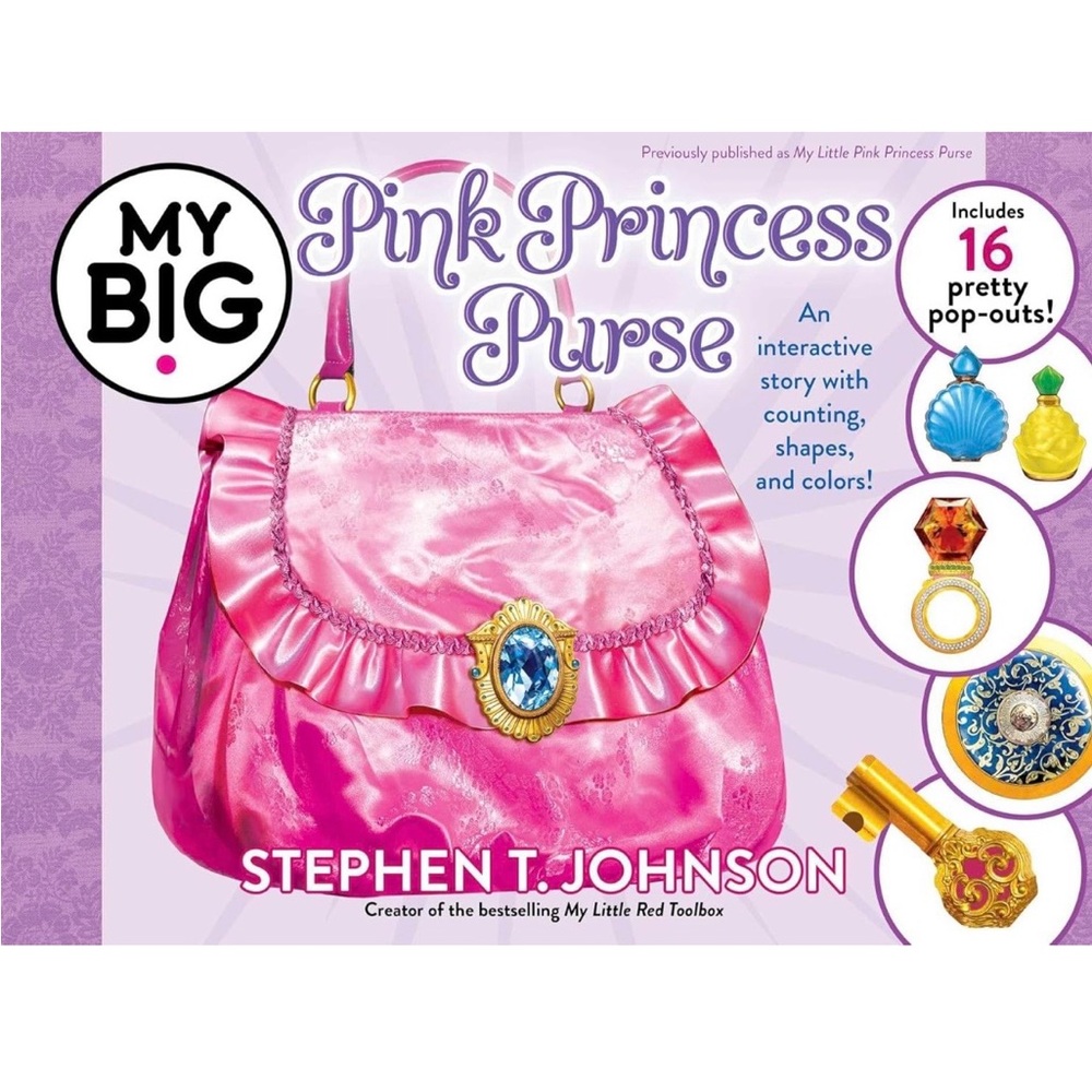 My Big Pink Princess Purse Interactive Book - Pink